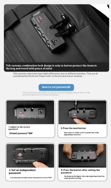 Anti theft Travel Backpack